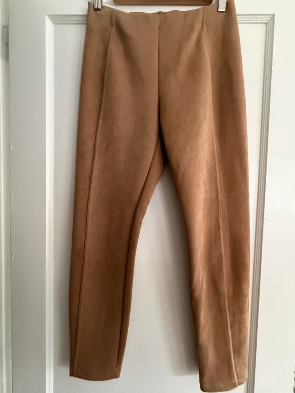 TAHARI Suede-Look Slim Pants SZ small